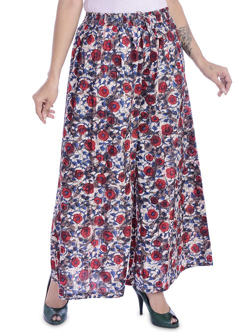 high rise floral palazzo - 16665927 - Standard Image - 1
