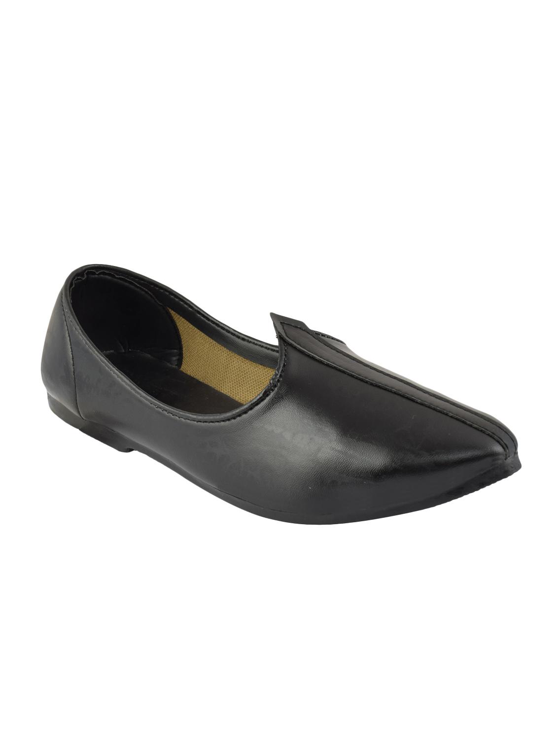 black leatherette slip on jutis - 16666260 - Zoom Image - 1