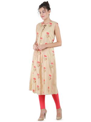 floral sequined a-line kurta - 16666586 - Standard Image - 2