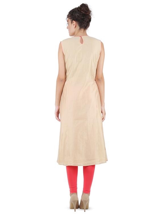 floral sequined a-line kurta - 16666586 - Zoom Image - 3