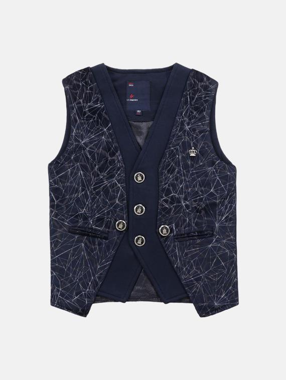 styled neck layered waistcoat - 16666749 - Zoom Image - 1