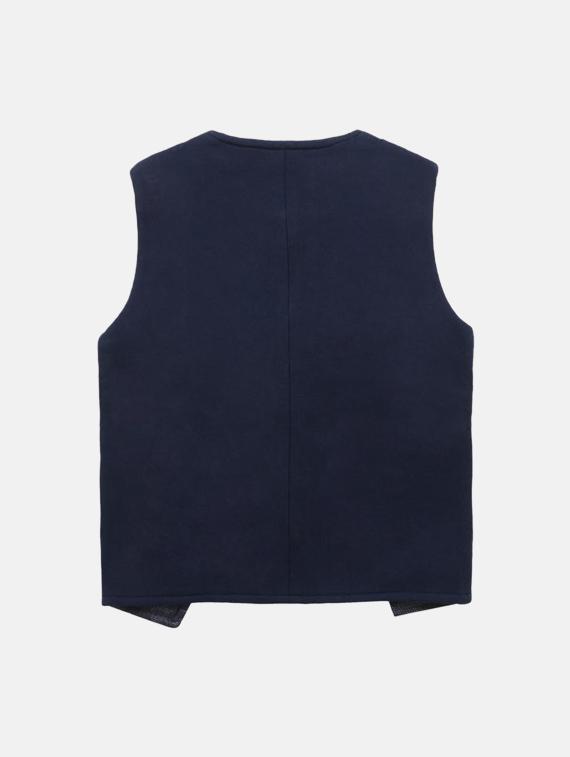 styled neck layered waistcoat - 16666749 - Zoom Image - 2
