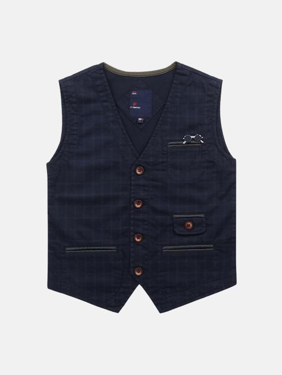 v neck layered waistcoat - 16666750 - Zoom Image - 1