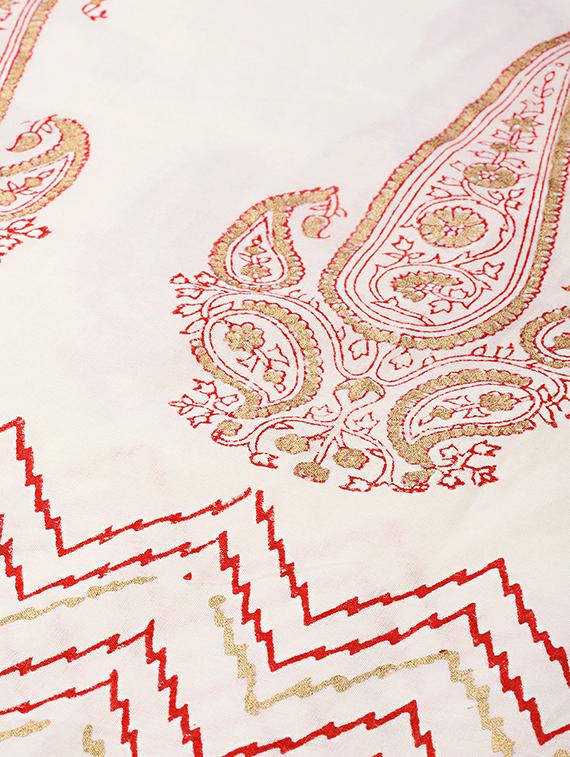 paisley fit & flare ethnic dress - 16667070 - Zoom Image - 4