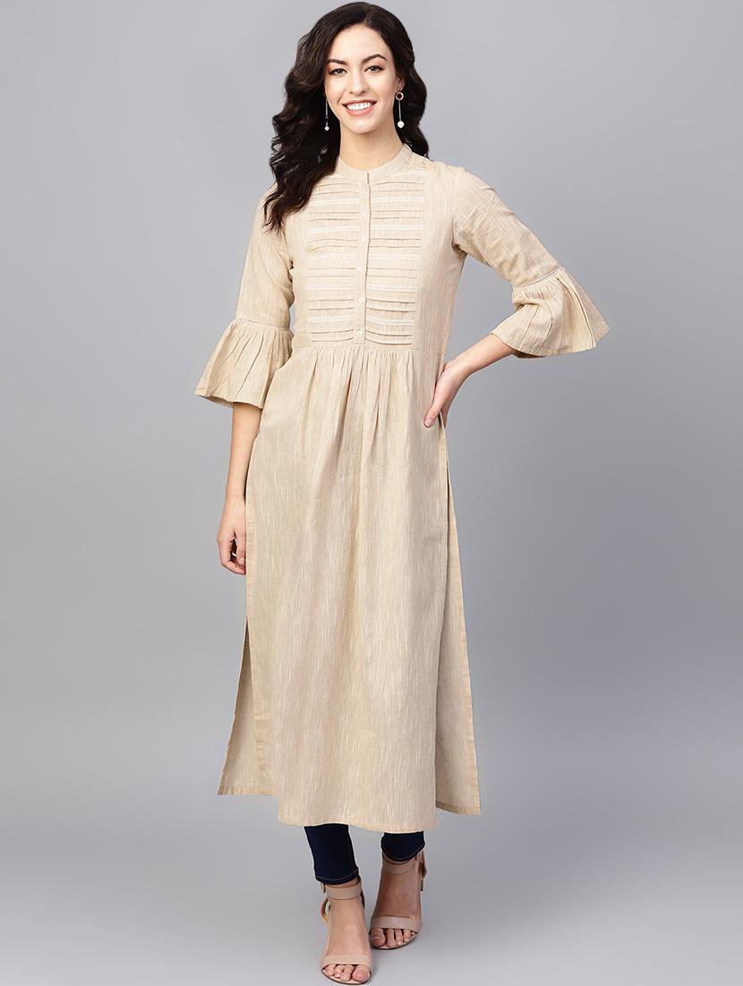 solid straight kurta - 16667090 - Zoom Image - 1