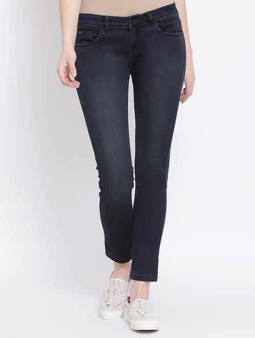 slim fit solid jeans - 16667273 - Standard Image - 1