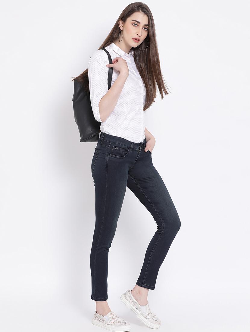 slim fit solid jeans - 16667273 - Zoom Image - 4