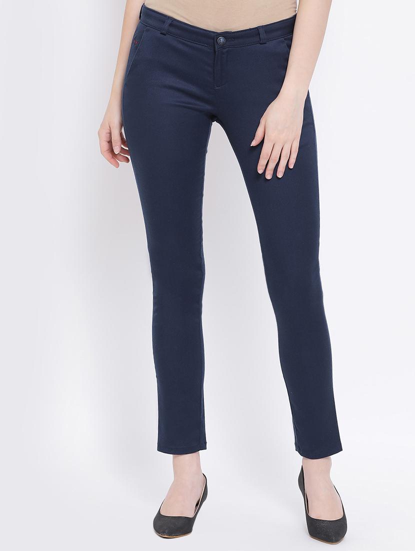 high rise flat front trouser - 16667276 - Zoom Image - 1