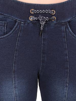 drawstring stone wash jegging - 16667400 - Standard Image - 5