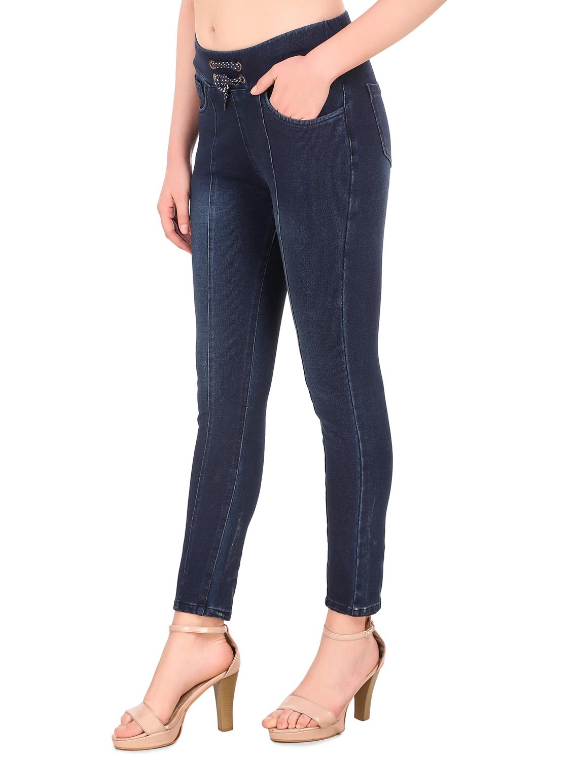 drawstring stone wash jegging - 16667400 - Zoom Image - 2