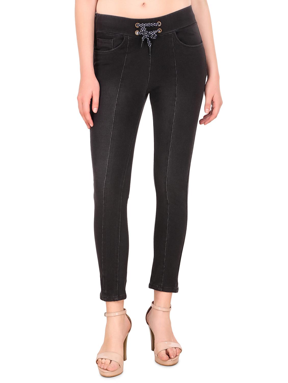 drawstring stone wash jegging - 16667401 - Zoom Image - 1