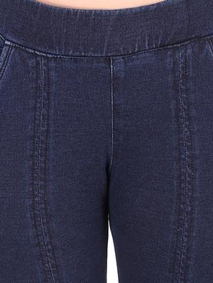 criss cross tie up denim jegging - 16667402 - Standard Image - 5