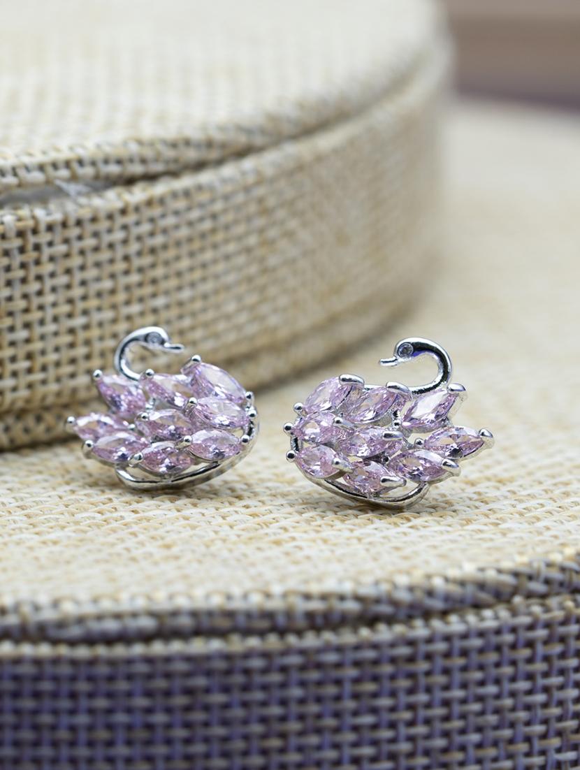 pink studs earring - 16667683 - Zoom Image - 1