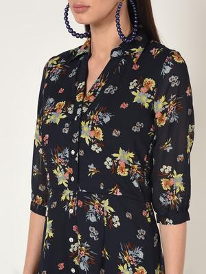 button up floral maxi dress - 16667842 - Standard Image - 5