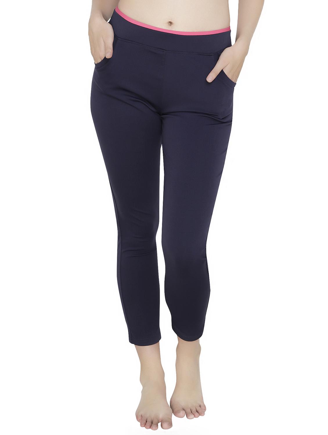 high rise solid track pant - 16667934 - Zoom Image - 1
