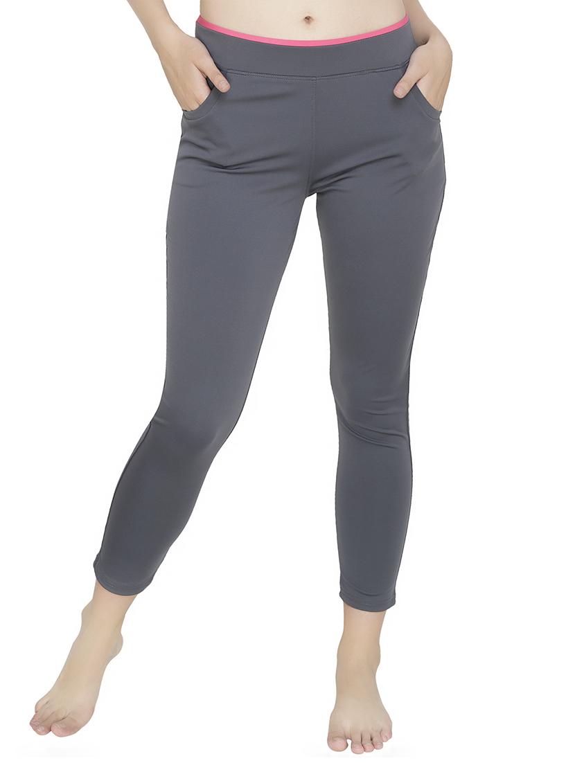 high rise solid track pant - 16667935 - Zoom Image - 1
