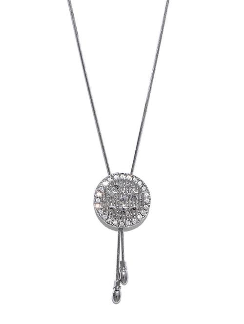 silver tone silver plated chain necklace - 16668160 - Standard Image - 1
