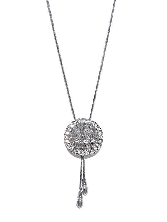 silver tone silver plated chain necklace - 16668160 - Zoom Image - 1