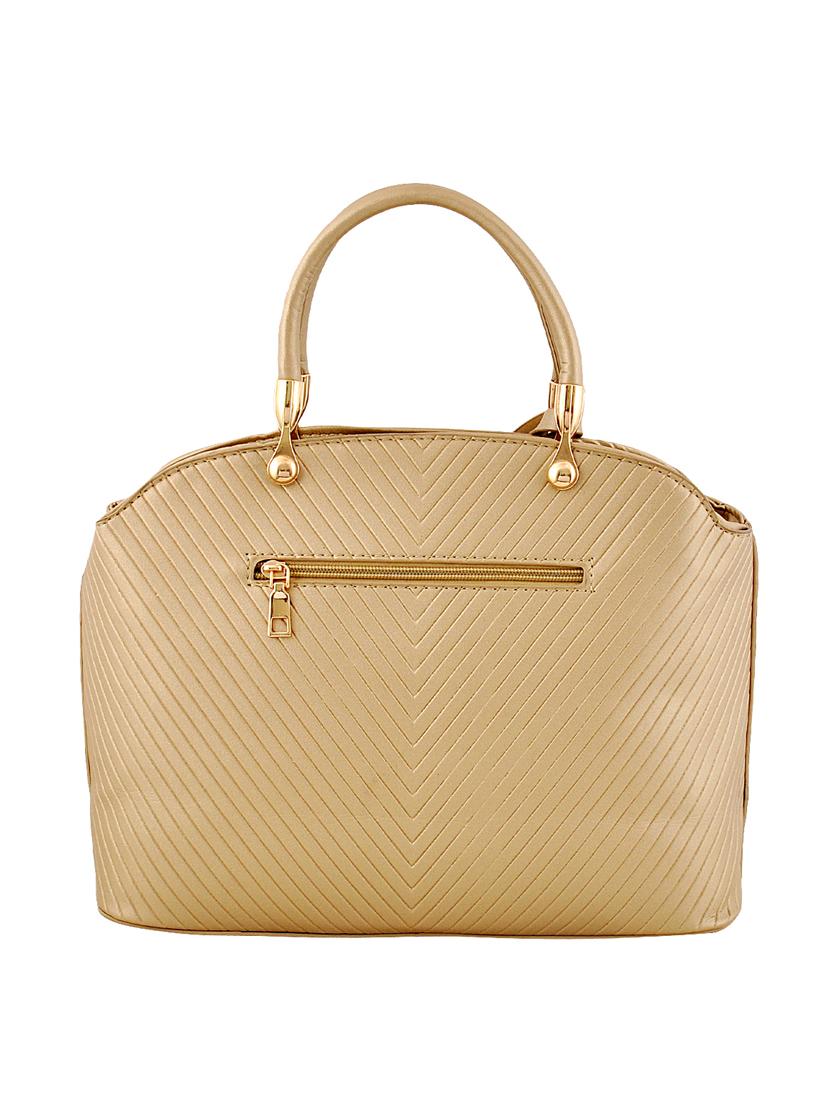 gold leatherette (pu) combo handbag - 16668167 - Zoom Image - 2