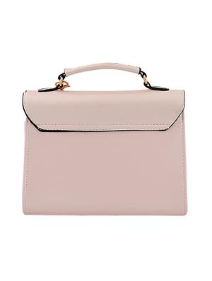 pink leatherette (pu) regular handbag - 16668177 - Standard Image - 2