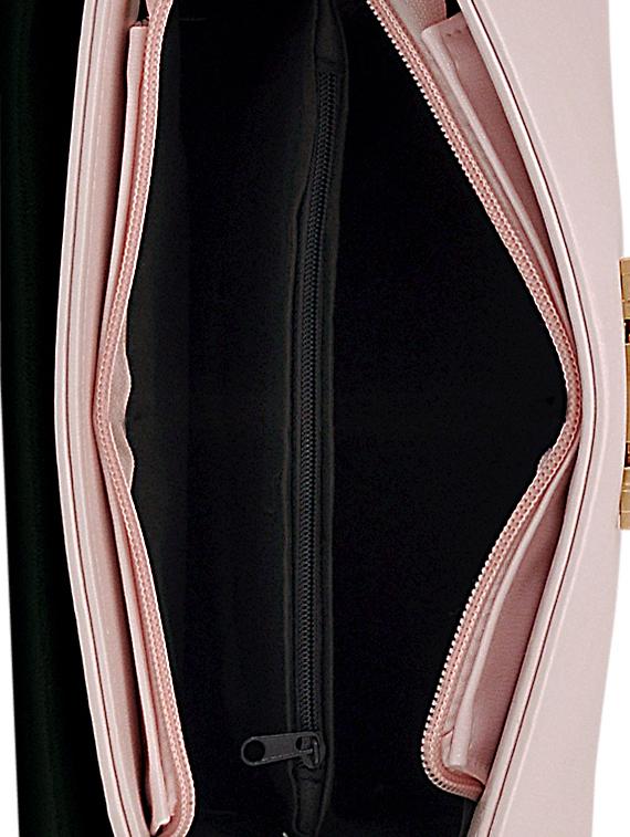 pink leatherette (pu) regular handbag - 16668177 - Zoom Image - 3