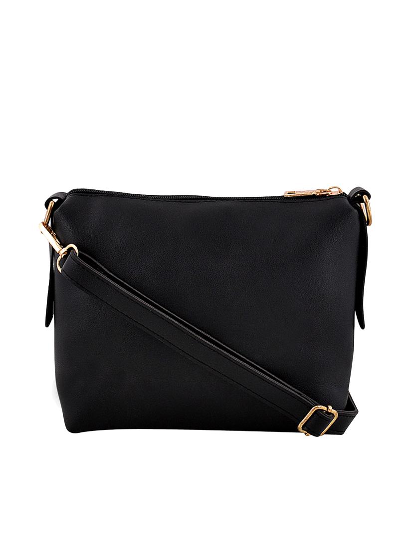 black leatherette (pu) handbag - 16668191 - Zoom Image - 2