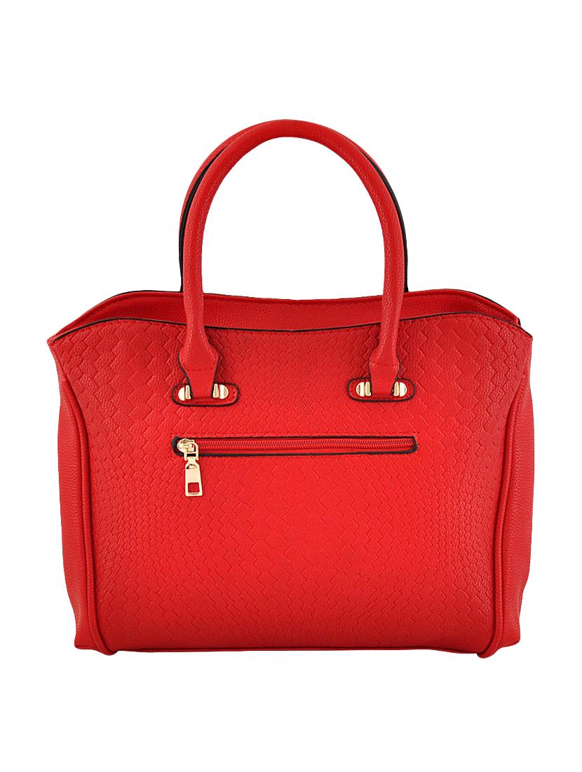 red leatherette (pu) combo handbag - 16668201 - Zoom Image - 2