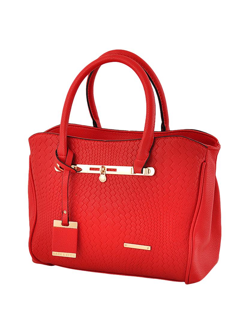 red leatherette (pu) combo handbag - 16668201 - Zoom Image - 5
