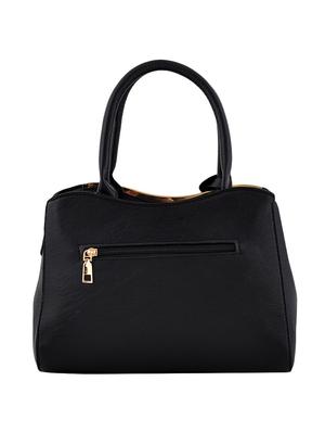 black leatherette (pu) combo handbag - 16668209 - Standard Image - 2