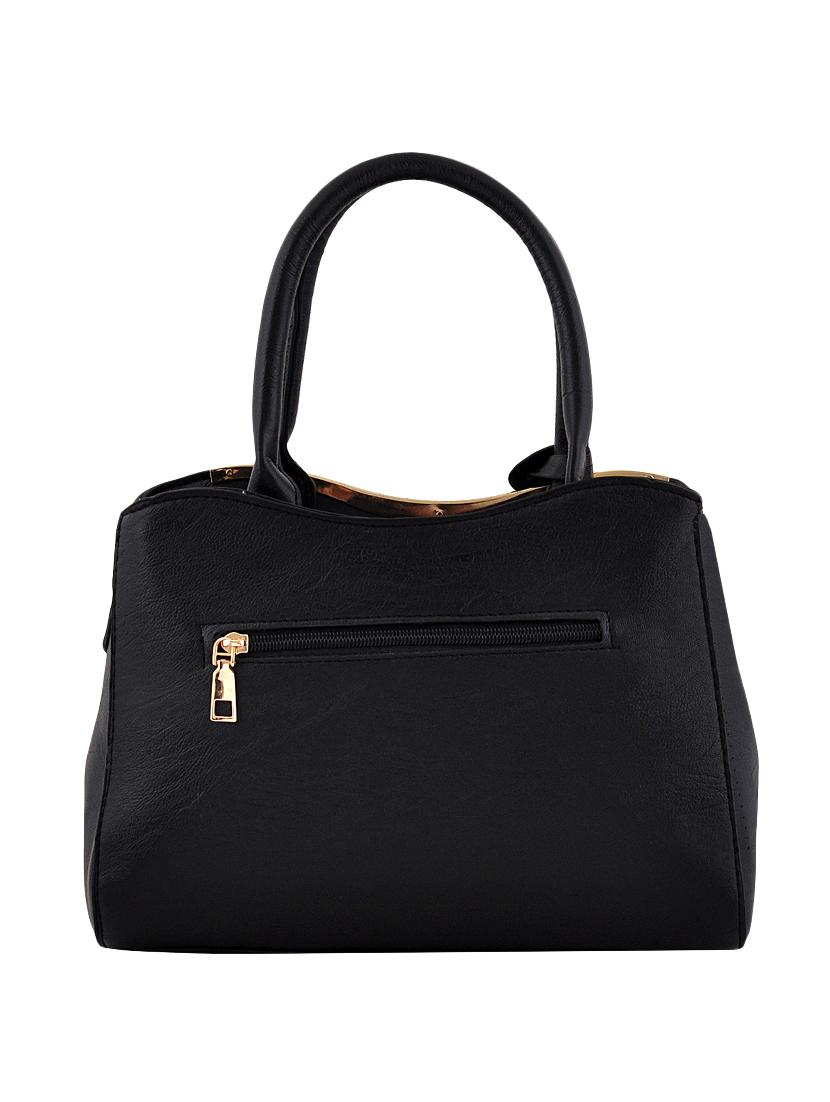 black leatherette (pu) combo handbag - 16668209 - Zoom Image - 2