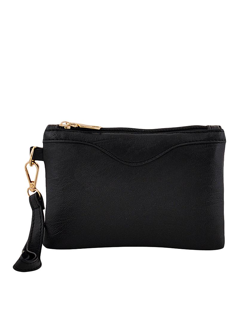 black leatherette (pu) combo handbag - 16668209 - Zoom Image - 4