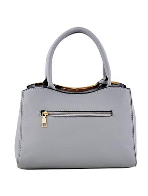 grey leatherette (pu) combo handbag - 16668210 - Standard Image - 2