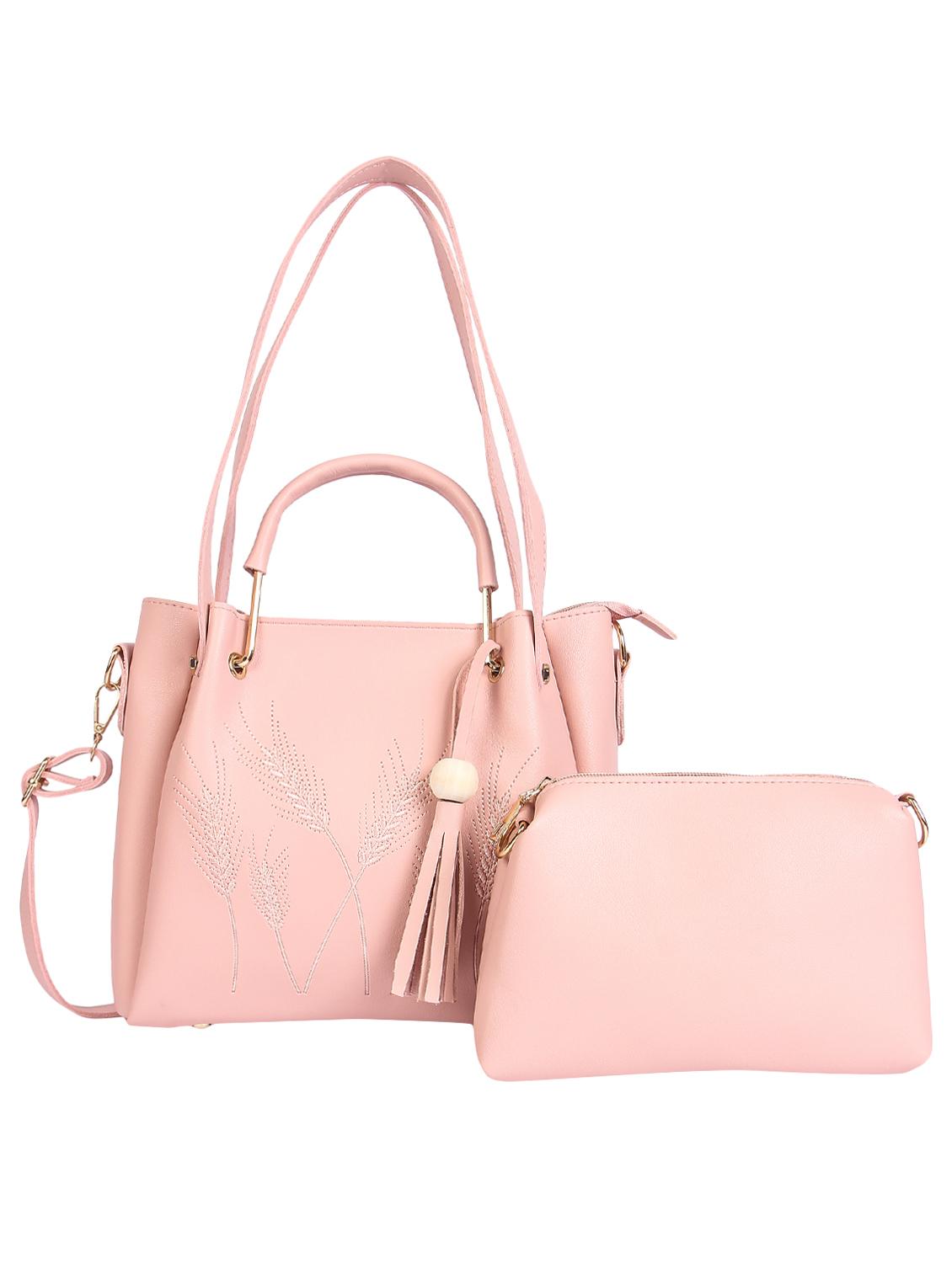 orange leatherette (pu) combo handbag - 16668231 - Zoom Image - 1