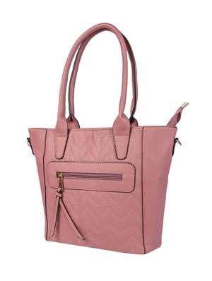 purple leatherette (pu) regular handbag - 16668235 - Standard Image - 4