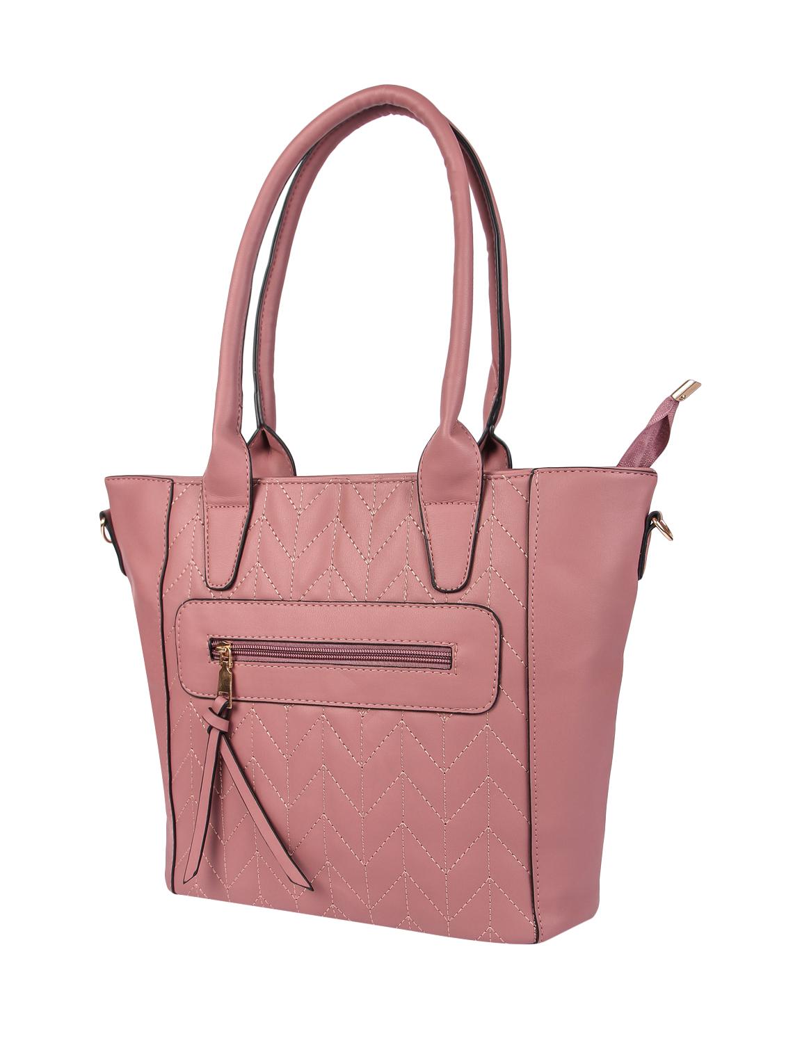 purple leatherette (pu) regular handbag - 16668235 - Zoom Image - 4