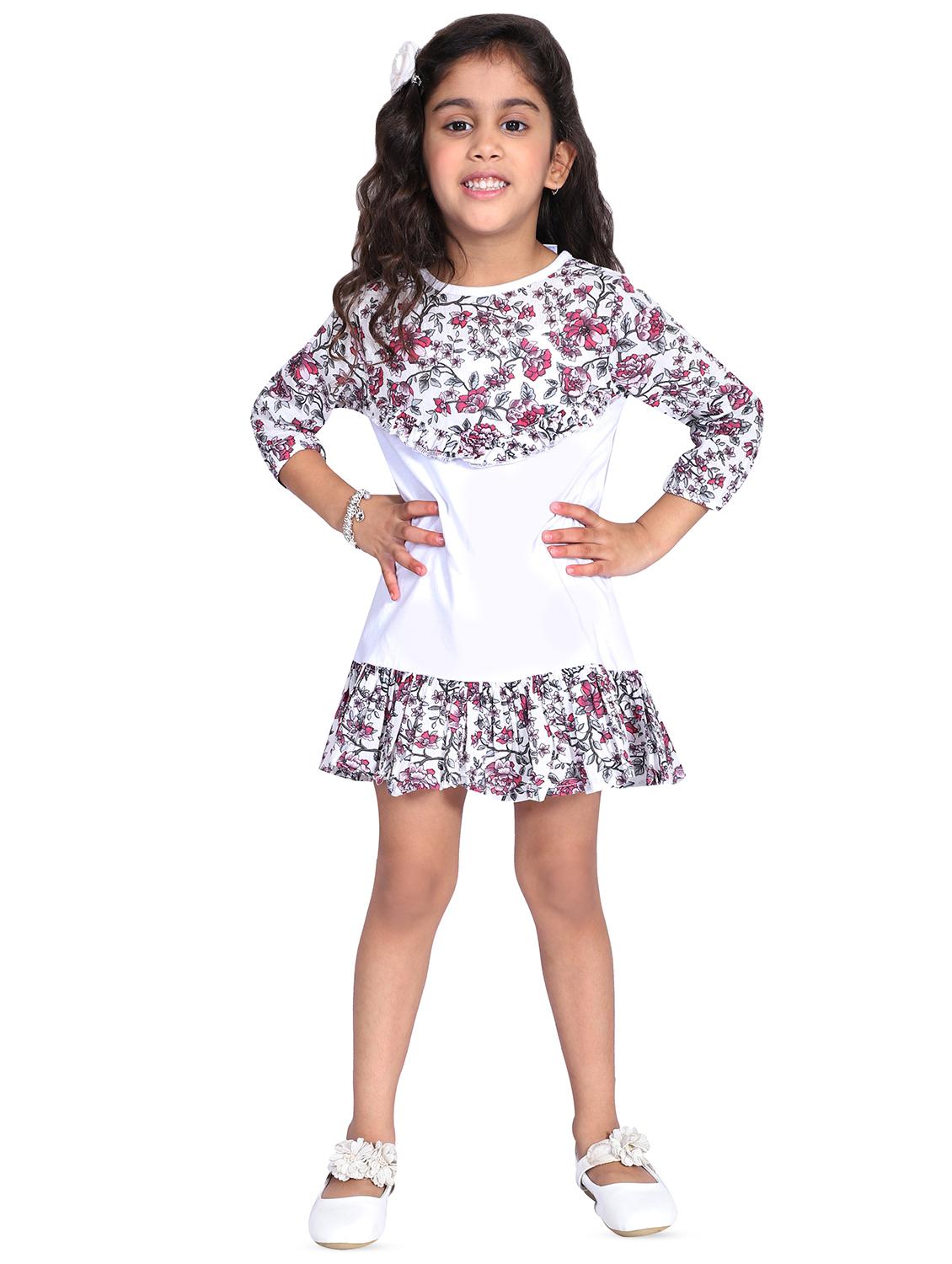 white colored cotton frock - 16668512 - Zoom Image - 1