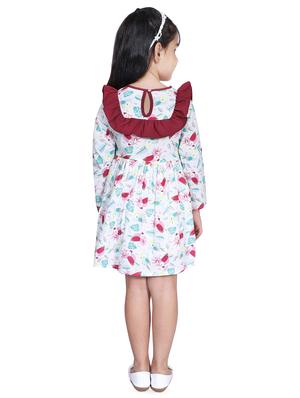 white colored cotton frock - 16668529 - Standard Image - 3