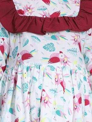 white colored cotton frock - 16668529 - Standard Image - 4
