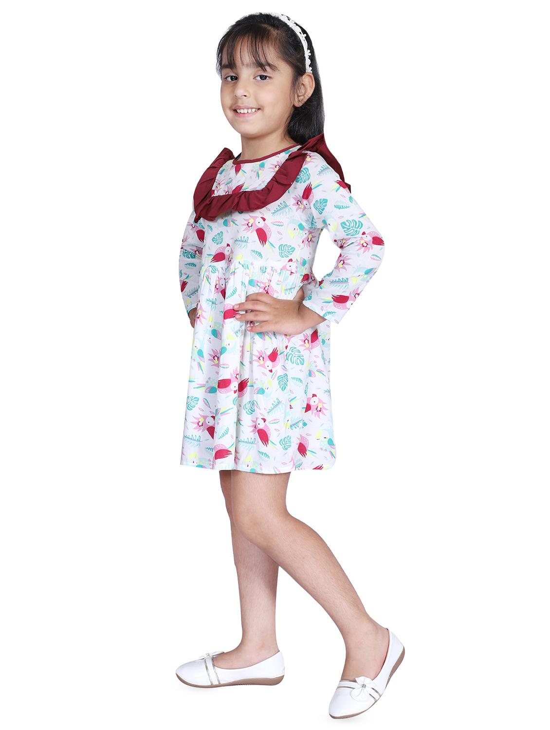 white colored cotton frock - 16668529 - Zoom Image - 2