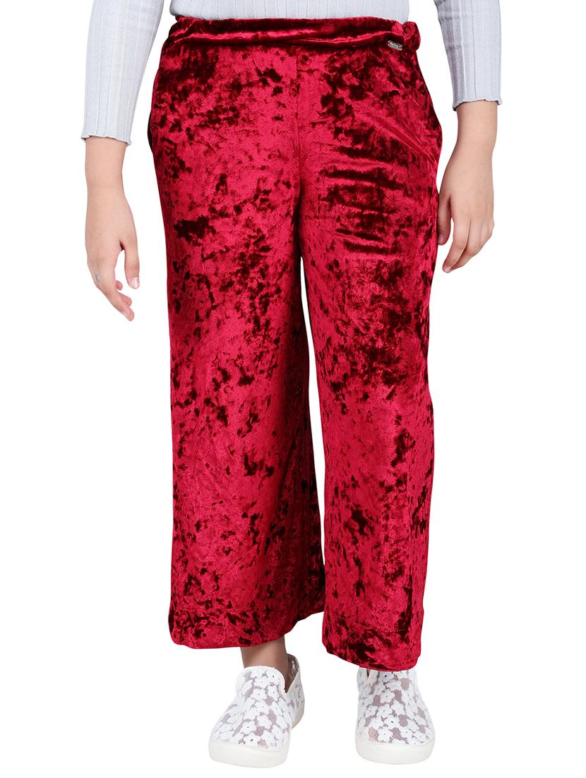 high rise velvet trouser - 16669372 - Zoom Image - 1
