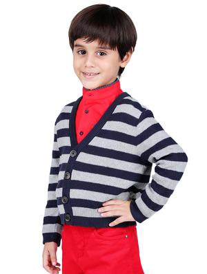 v neck striped sweater - 16669402 - Standard Image - 2