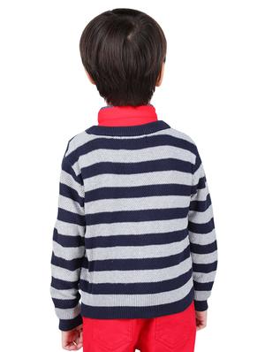 v neck striped sweater - 16669402 - Standard Image - 3