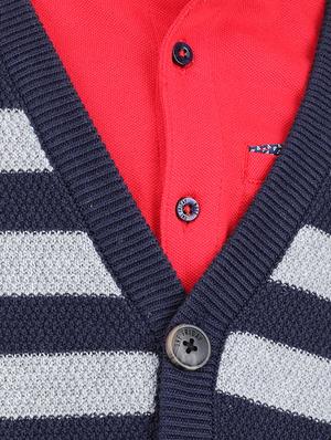 v neck striped sweater - 16669402 - Standard Image - 5