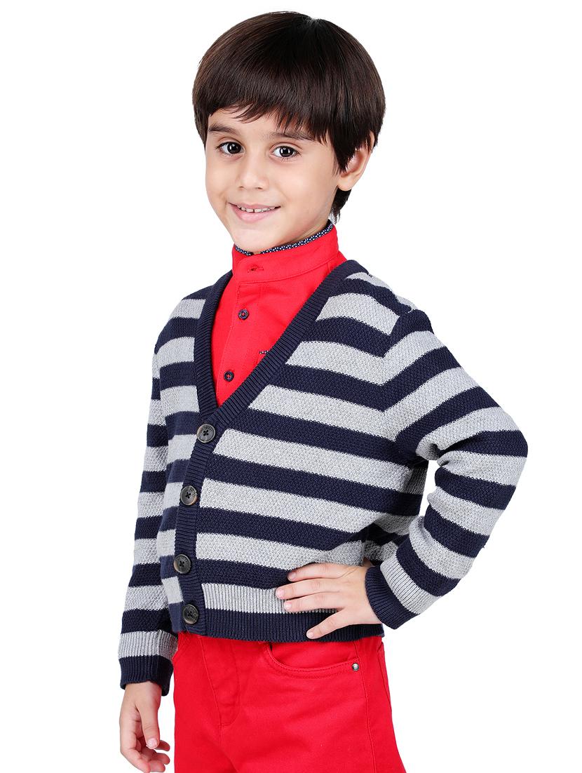 v neck striped sweater - 16669402 - Zoom Image - 2
