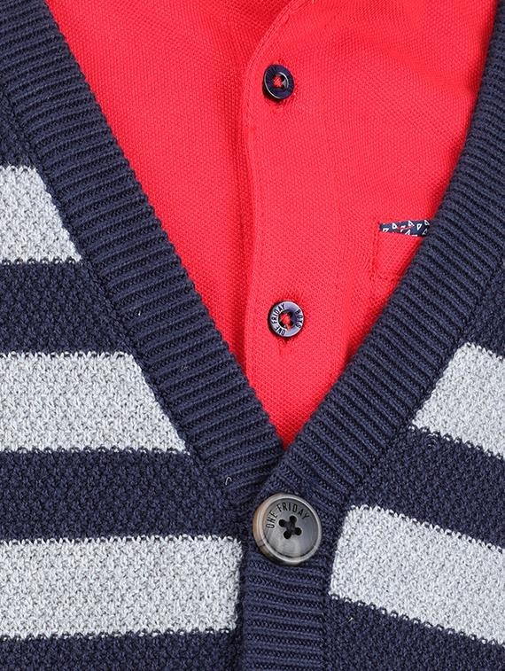 v neck striped sweater - 16669402 - Zoom Image - 5