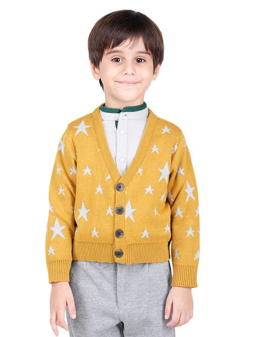 v neck star print sweater - 16669404 - Standard Image - 1