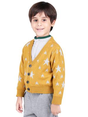 v neck star print sweater - 16669404 - Standard Image - 2