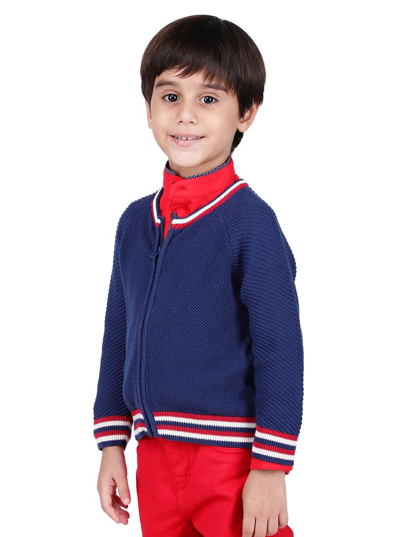 mandarin neck long sleeved sweater - 16669406 - Zoom Image - 2