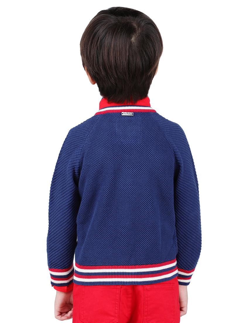 mandarin neck long sleeved sweater - 16669406 - Zoom Image - 3