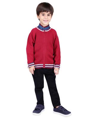 mandarin neck long sleeved sweater - 16669407 - Standard Image - 4